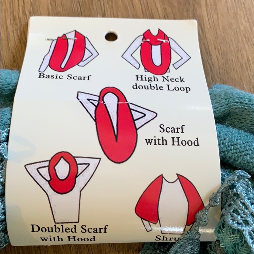 Infinity blue scarf - Picture 2 of 3